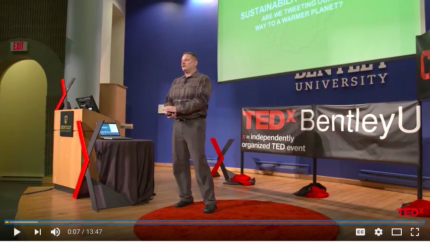 Tim Frick speaking on Web Sustainability